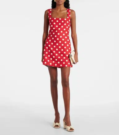 Posse Alice polka-dot linen minidress | Thumbnail 5
