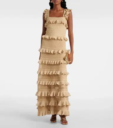 Zimmermann Illuminate ruffled tiered maxi skirt | Thumbnail 3