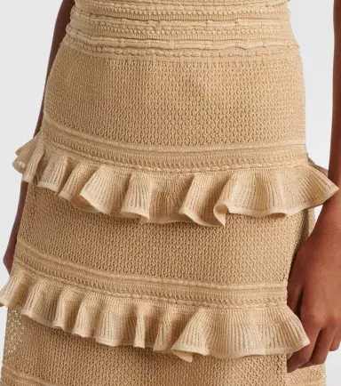 Zimmermann Illuminate ruffled tiered maxi skirt | Thumbnail 4