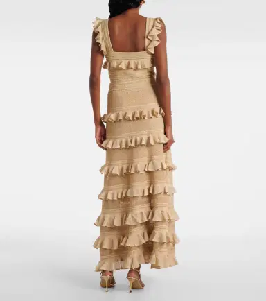 Zimmermann Illuminate ruffled tiered maxi skirt | Thumbnail 5
