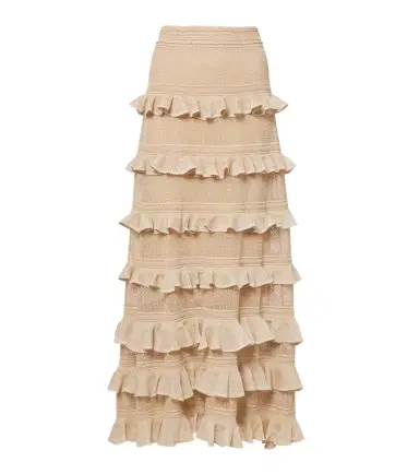 Zimmermann Illuminate ruffled tiered maxi skirt | Thumbnail 1