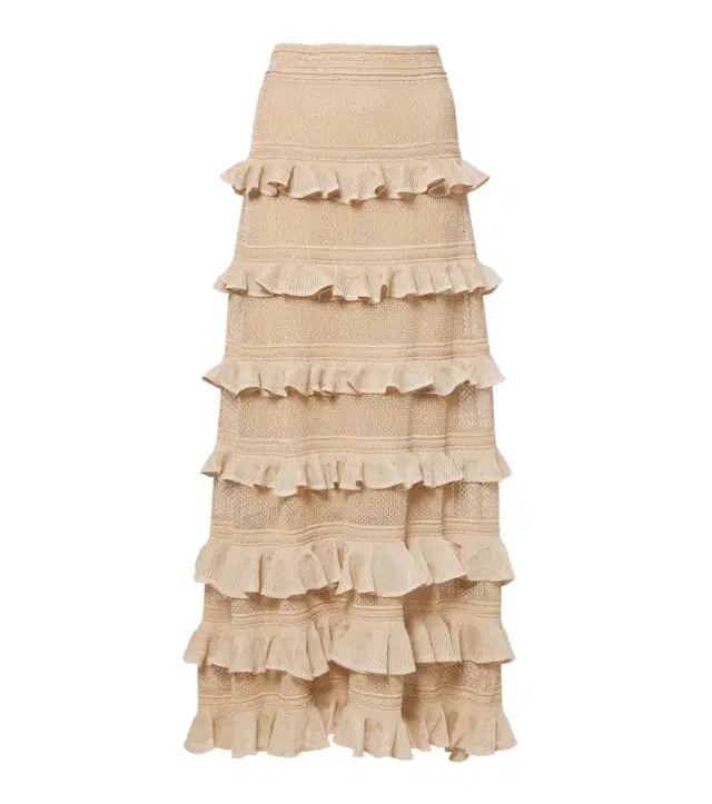 Illuminate ruffled tiered maxi skirt