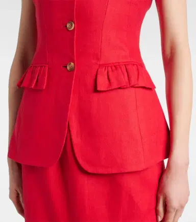 Posse Matilda linen vest | Thumbnail 2