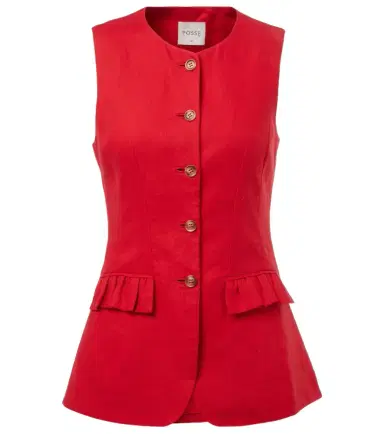 Posse Matilda linen vest | Thumbnail 1