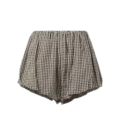 Posse Aurelia gingham cotton shorts | Thumbnail 1