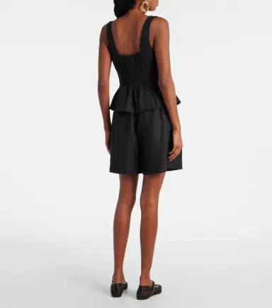 Posse Rosalie peplum linen top | Thumbnail 2