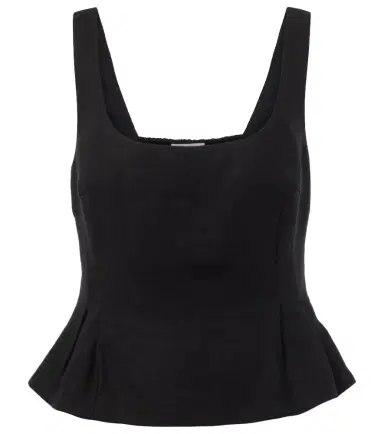 Posse Rosalie peplum linen top | Thumbnail 1