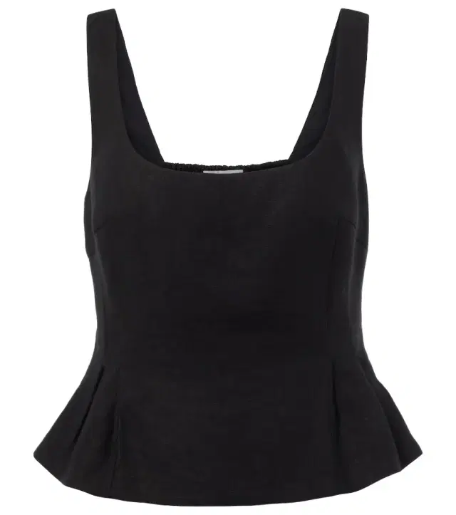 Rosalie peplum linen top