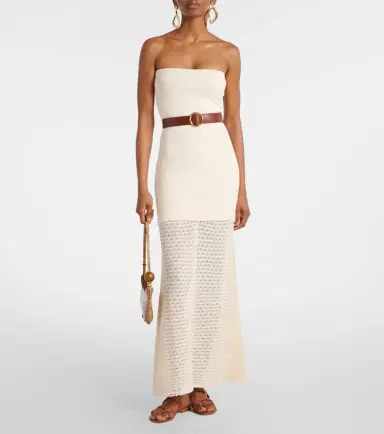 Posse Romy crochet-trimmed maxi dress | Thumbnail 4