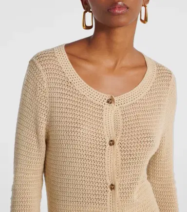 Posse Lennon crochet cotton-blend cardigan | Thumbnail 3