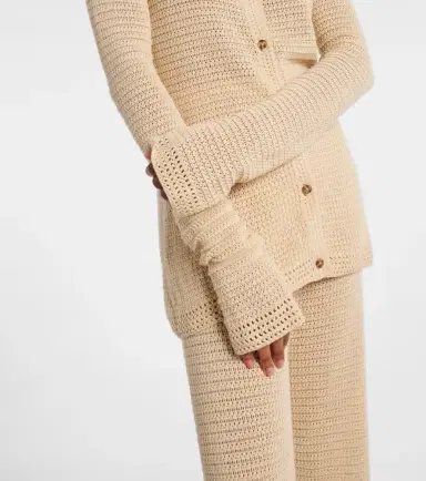 Posse Lennon crochet cotton-blend cardigan | Thumbnail 4