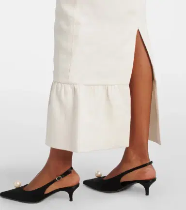 Posse Matilda tiered linen pencil skirt | Thumbnail 2