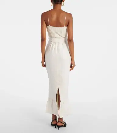Posse Matilda tiered linen pencil skirt | Thumbnail 5