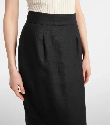 Posse Matilda tiered linen pencil skirt | Thumbnail 3