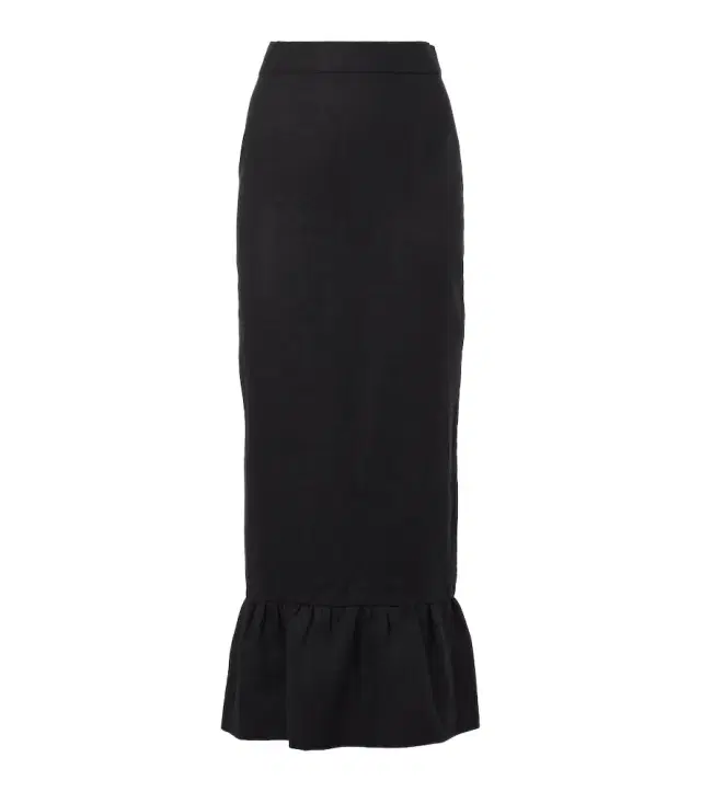 Posse Matilda tiered linen pencil skirt