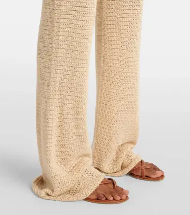 Posse Lennon knitted cotton-blend flared pants | Thumbnail 5