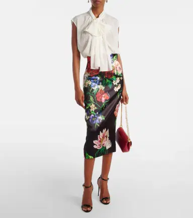 Dolce & Gabbana Silk-blend top | Thumbnail 2