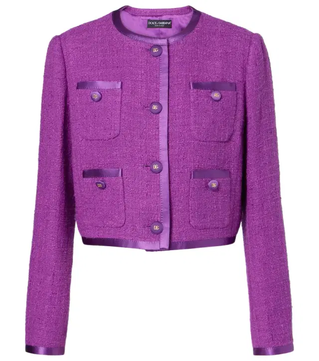 Dolce & Gabbana Cotton and silk-blend tweed jacket