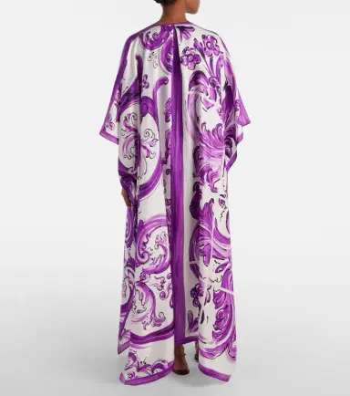 Dolce & Gabbana Majolica silk twill beach dress | Thumbnail 3