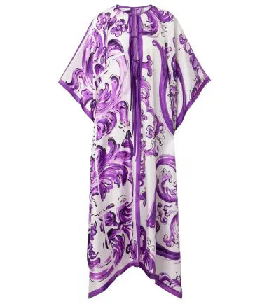 Dolce & Gabbana Majolica silk twill beach dress | Thumbnail 1