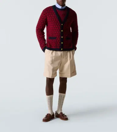 Valentino Toute La V virgin wool jacquard sweater | Thumbnail 5