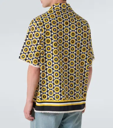 Valentino Bulles Royales cotton poplin bowling shirt | Thumbnail 2