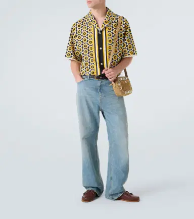 Valentino Bulles Royales cotton poplin bowling shirt | Thumbnail 3