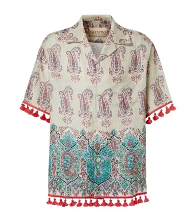 Valentino Paisley linen bowling shirt | Thumbnail 1