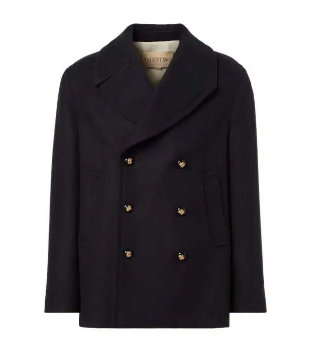 Valentino Double-breasted virgin wool jacket