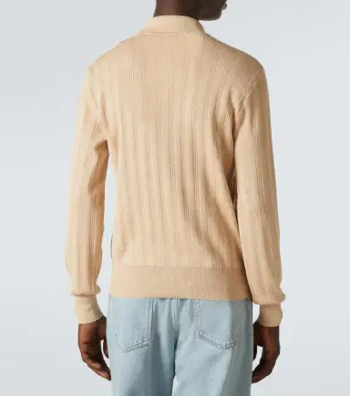 Valentino Ribbed-knit cotton polo sweater | Thumbnail 5