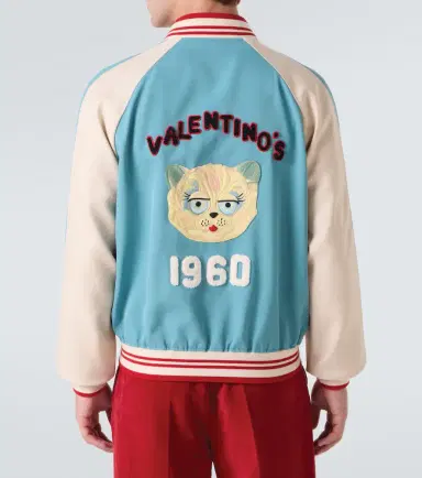 Valentino Logo virgin wool varsity jacket | Thumbnail 4