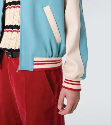Valentino Logo virgin wool varsity jacket | Thumbnail 6
