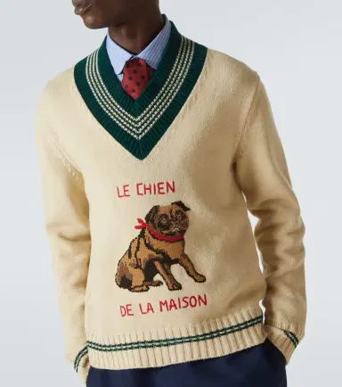 Valentino Wool jacquard sweater | Thumbnail 3