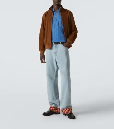 Valentino Ribbed-knit cotton polo sweater | Thumbnail 2