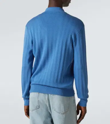 Valentino Ribbed-knit cotton polo sweater | Thumbnail 3