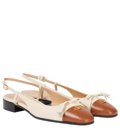 Valentino Garavani Valet Du Roi leather ballet flats | Thumbnail 1 Valentino Garavani Valet Du Roi leather ballet flats | Thumbnail 1