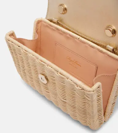 Roger Vivier Jewel Efflorescence Mini rattan tote bag | Thumbnail 2