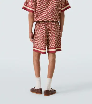 Valentino Toute La V cotton poplin Bermuda shorts | Thumbnail 2