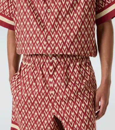 Valentino Toute La V cotton poplin Bermuda shorts | Thumbnail 4