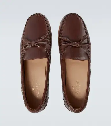 Valentino Garavani Palm Avenue leather boat shoes | Thumbnail 4
