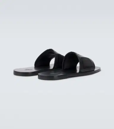 Valentino Garavani Viva Superstar leather and suede slides | Thumbnail 3 Valentino Garavani Viva Superstar leather and suede slides | Thumbnail 3
