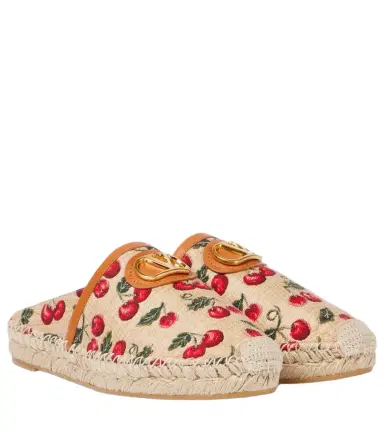 Valentino Garavani VLogo Cherryfic mules | Thumbnail 1 Valentino Garavani VLogo Cherryfic mules | Thumbnail 1