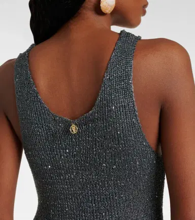 Bananhot Jules sequined knitted maxi dress | Thumbnail 5