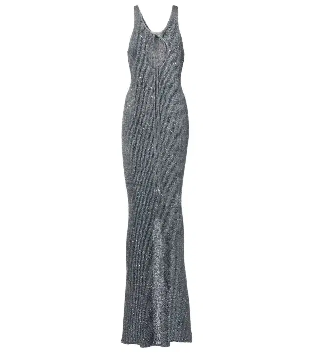 Bananhot Jules sequined knitted maxi dress