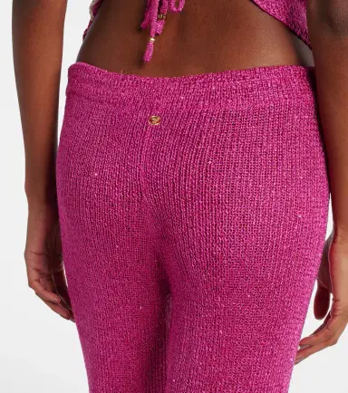 Bananhot Liz knitted sequined flared pants | Thumbnail 5