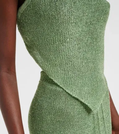 Bananhot Liz sequined knitted halterneck top | Thumbnail 2