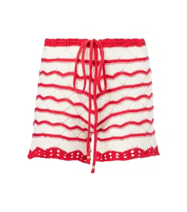 Bananhot Kim crochet cotton-blend shorts | Thumbnail 1