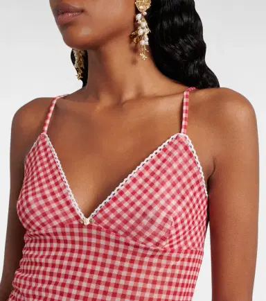 Bananhot Solay gingham tank top | Thumbnail 4