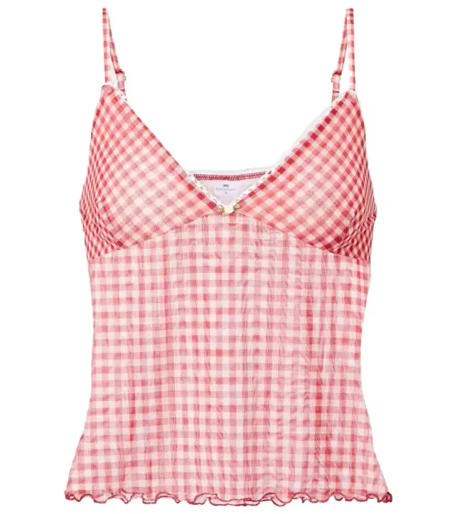 Solay gingham tank top