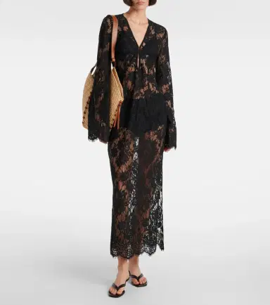 Bananhot Millie cotton lace maxi dress | Thumbnail 4